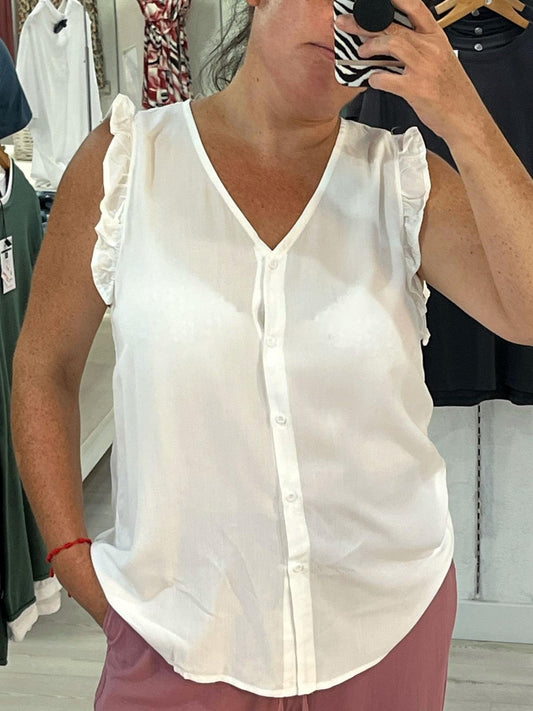 Camisa lisa blanca Tajo
