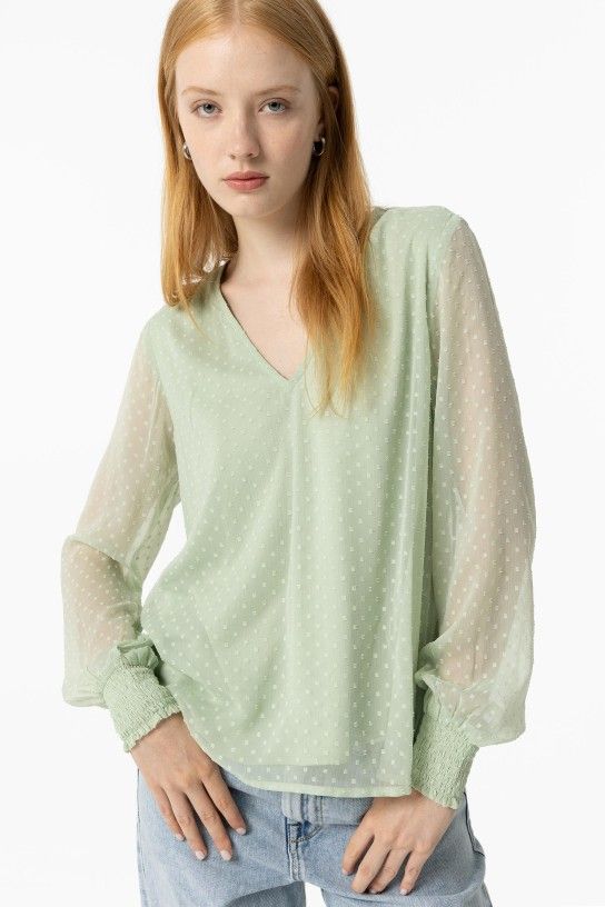 Blusa plumeti verde Lua