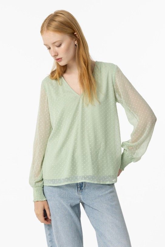 Blusa plumeti verde Lua