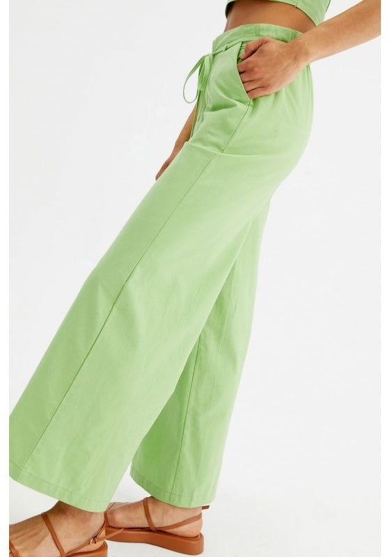 Pantalón ancho verde Haruko