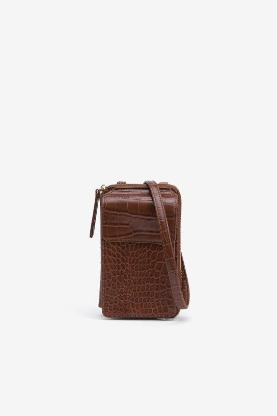 Bolso monedero marrón Rosalie