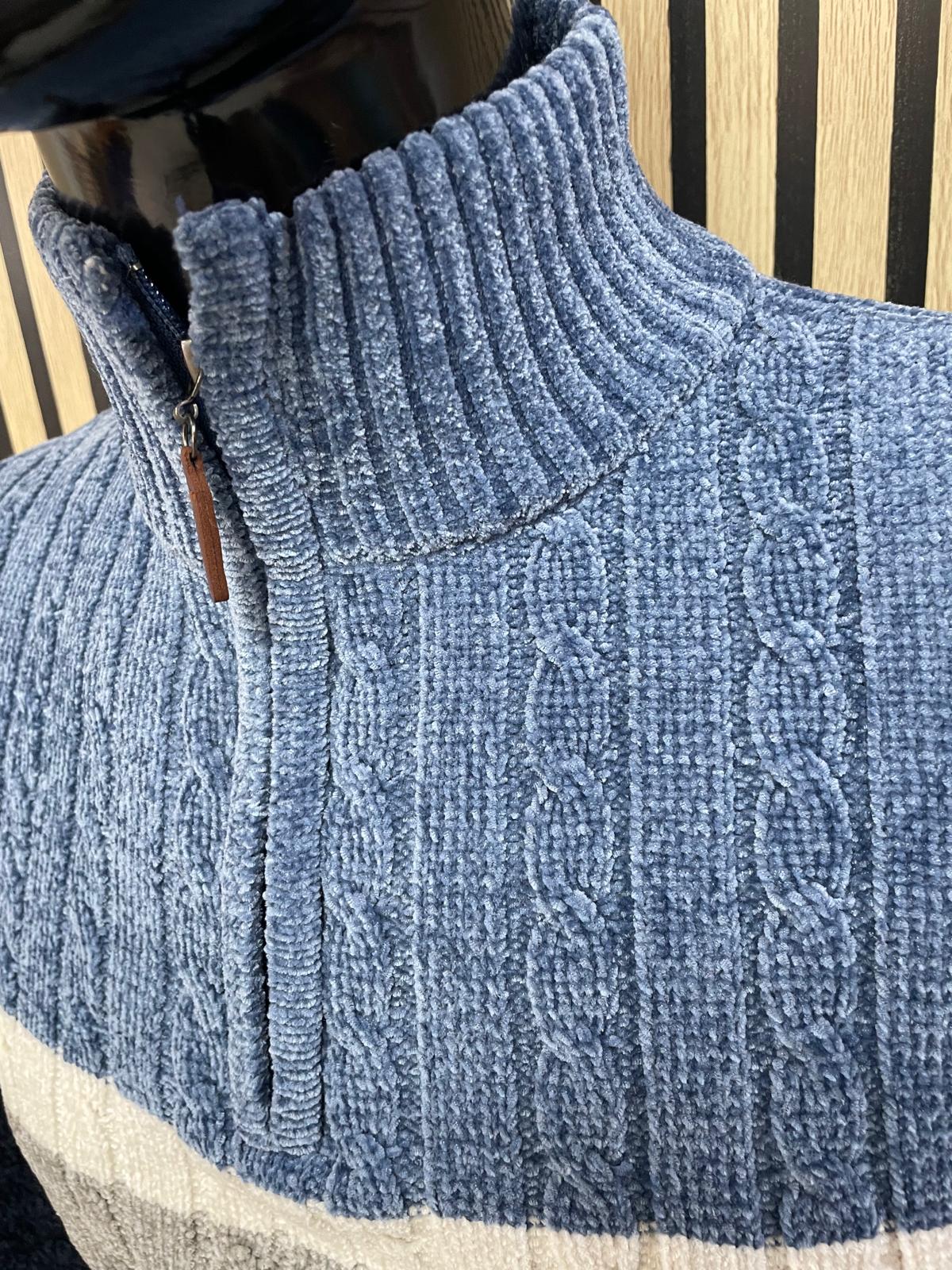 Suéter de chenilla azul Pack