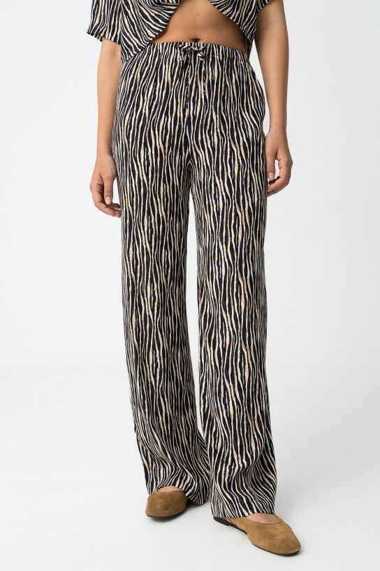 Pantalón fluido Zebra