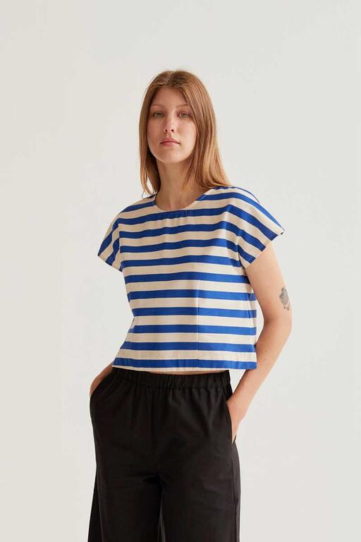 Top Bamboo azul