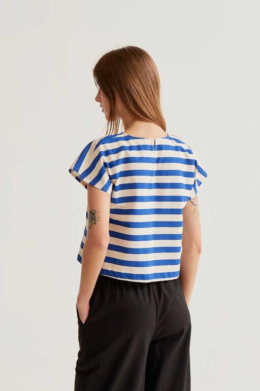 Top Bamboo azul