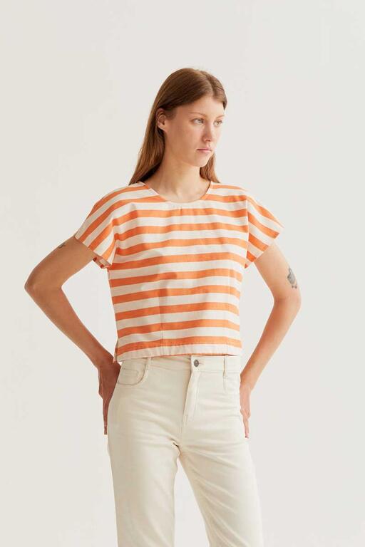 Top Bamboo naranja