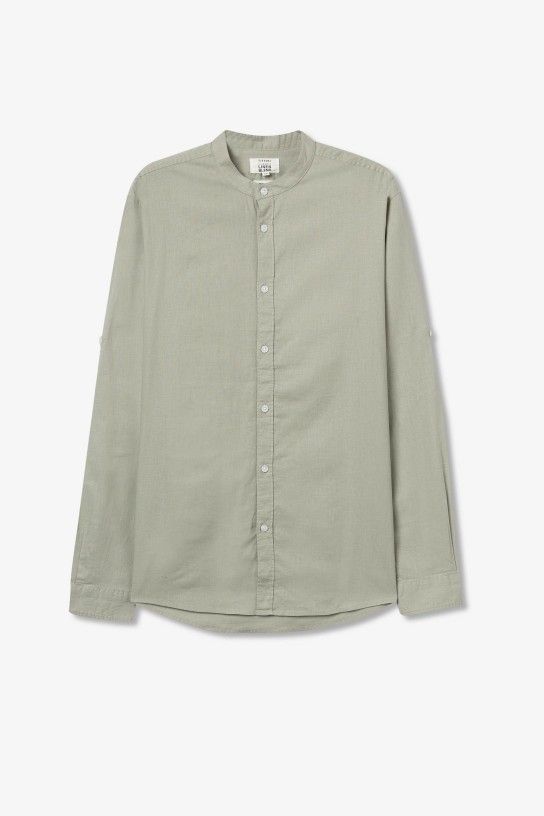 Camisa verde Bishop