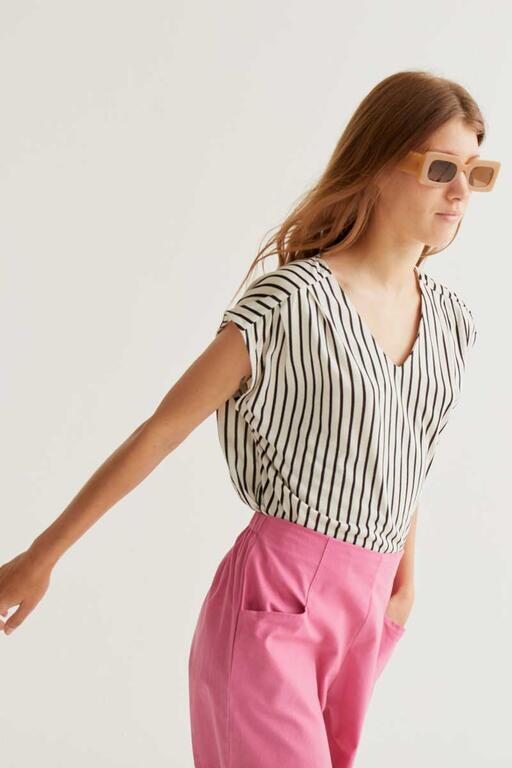 Blusa rayas negras