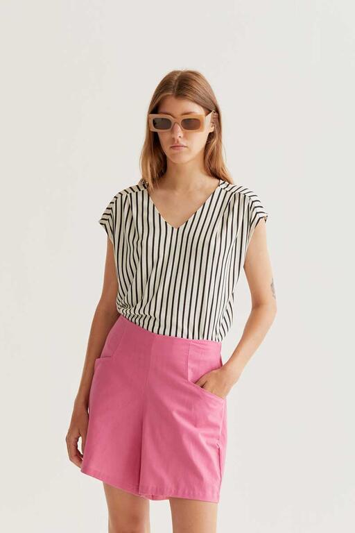 Blusa rayas negras