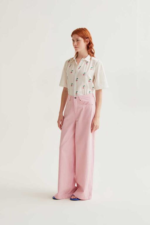 Camisa blanca Cherries
