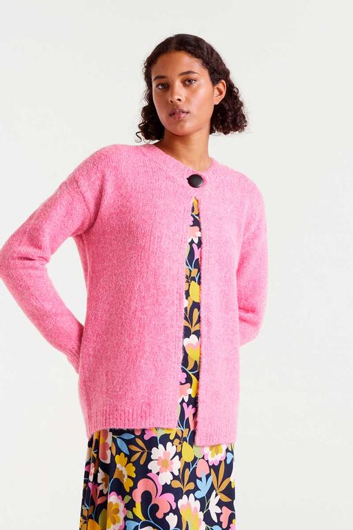 Cárdigan rosa