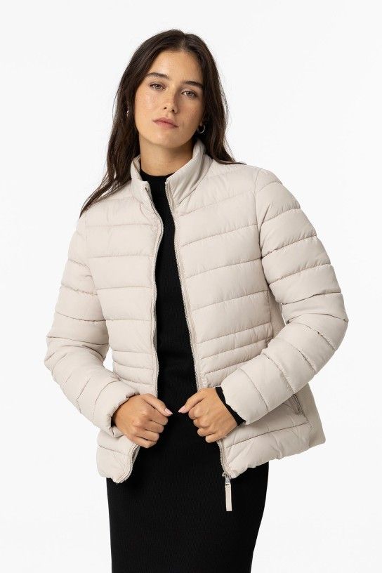 Chaqueta beig acolchada Evelyn