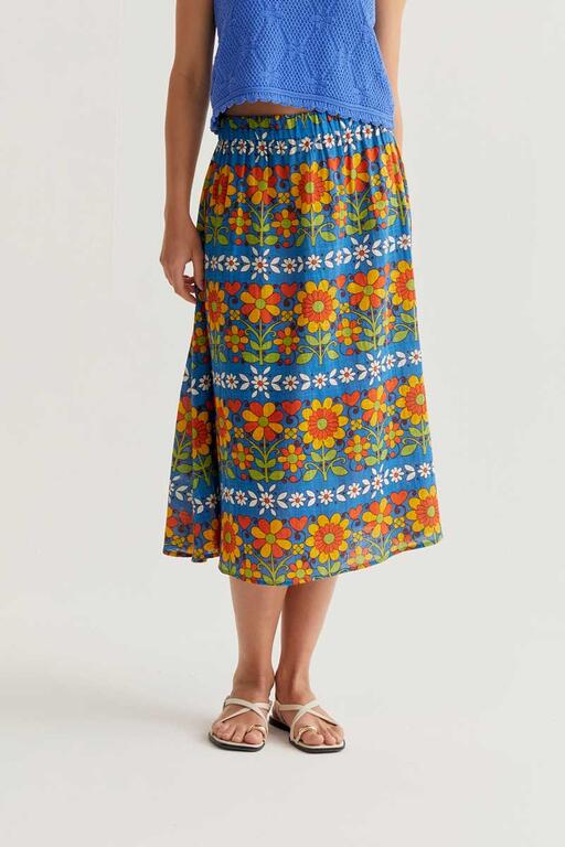 Falda midi Garden