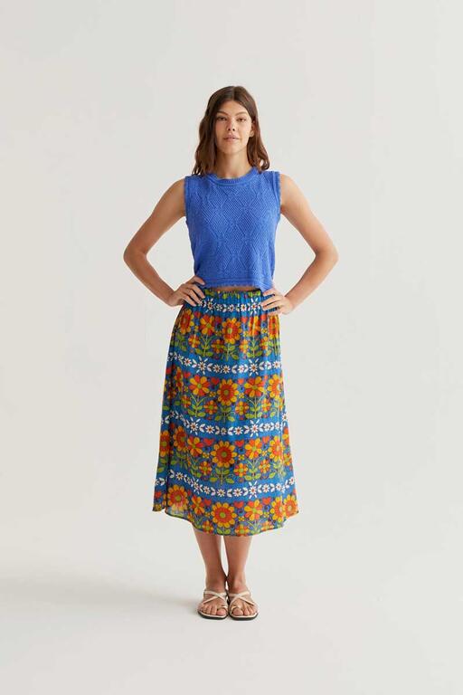 Falda midi Garden