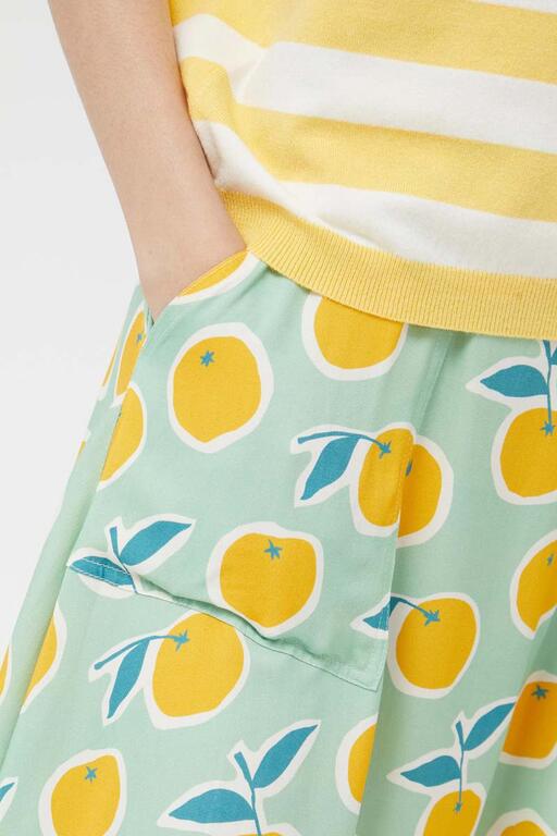 Falda estampada Limones