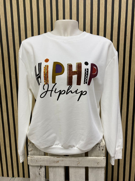 Sudadera blanca Hip