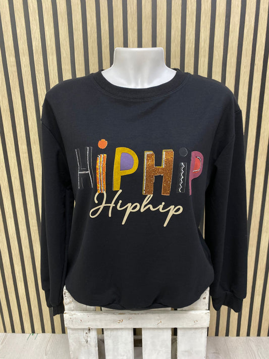 Sudadera negro Hip