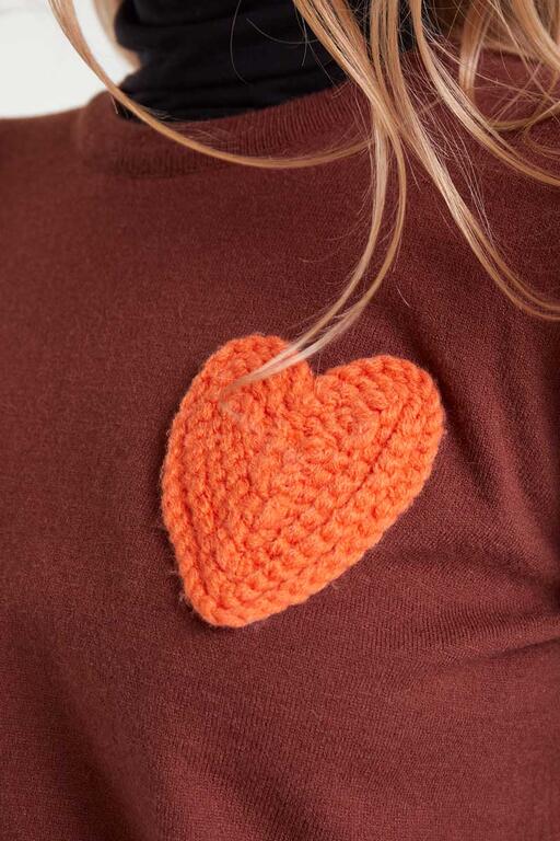 Jersey marrón Corazón