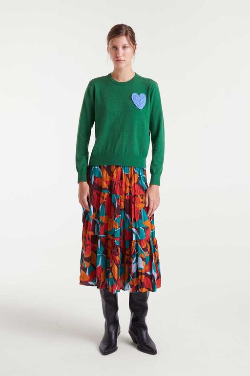 Jersey verde Corazón