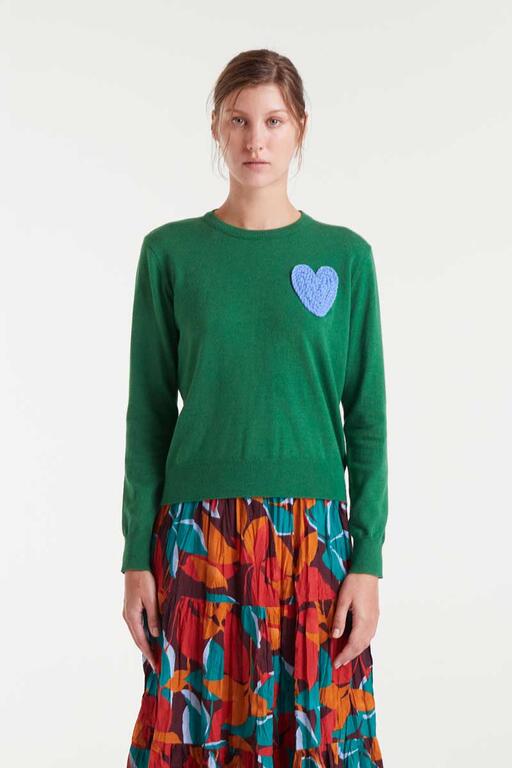 Jersey verde Corazón