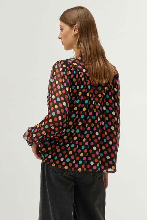 Blusa multicolor Lunares