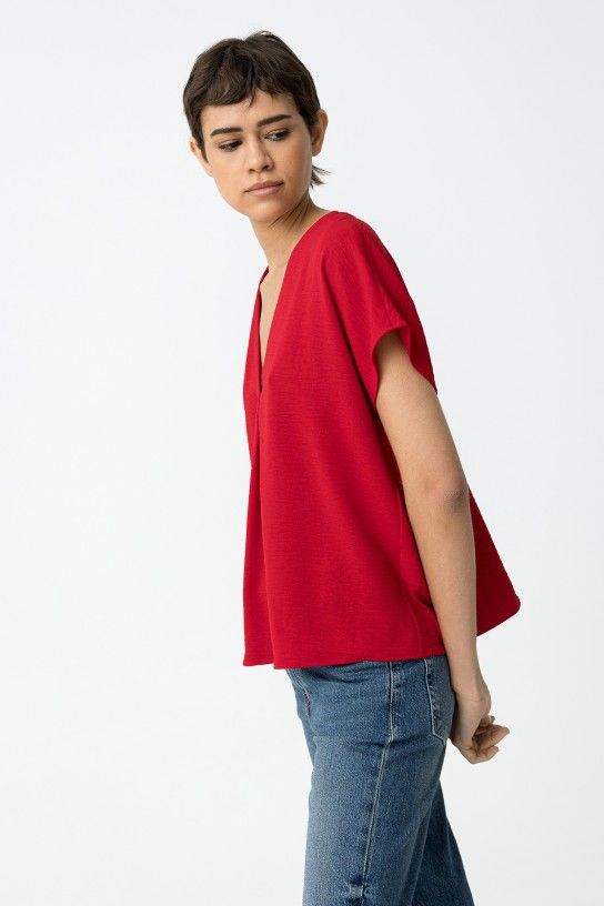 Camiseta satinada Maxine