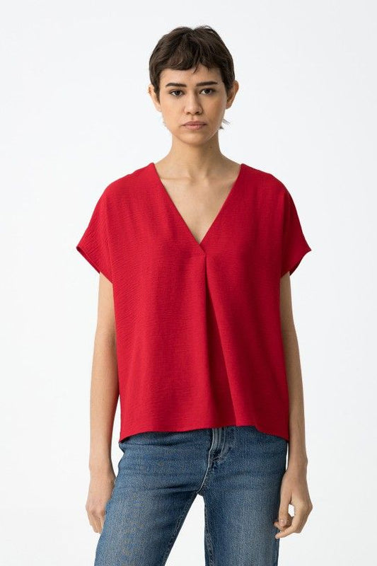 Camiseta satinada Maxine