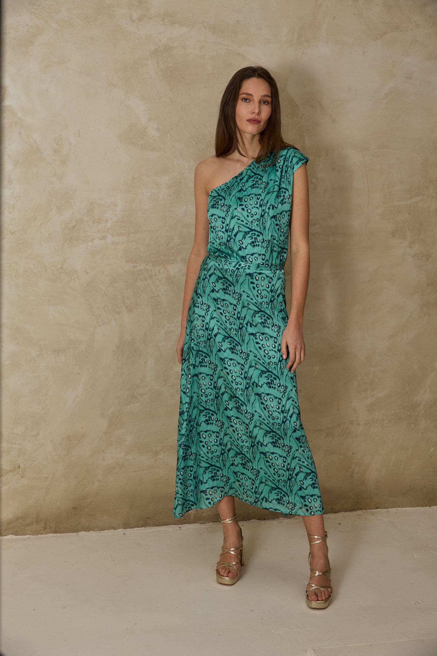 FALDA VIVI TURQUESA