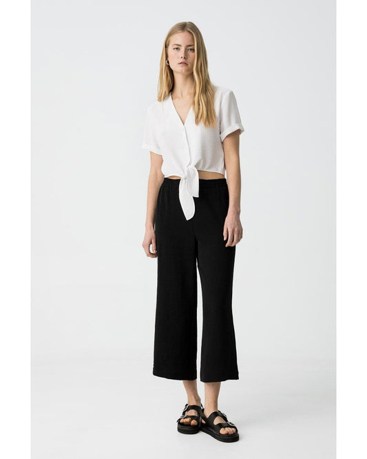 Pantalón culotte negro Francesca