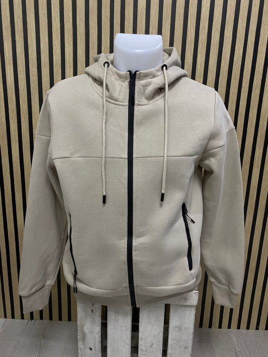 Sudadera abierta beig Stan