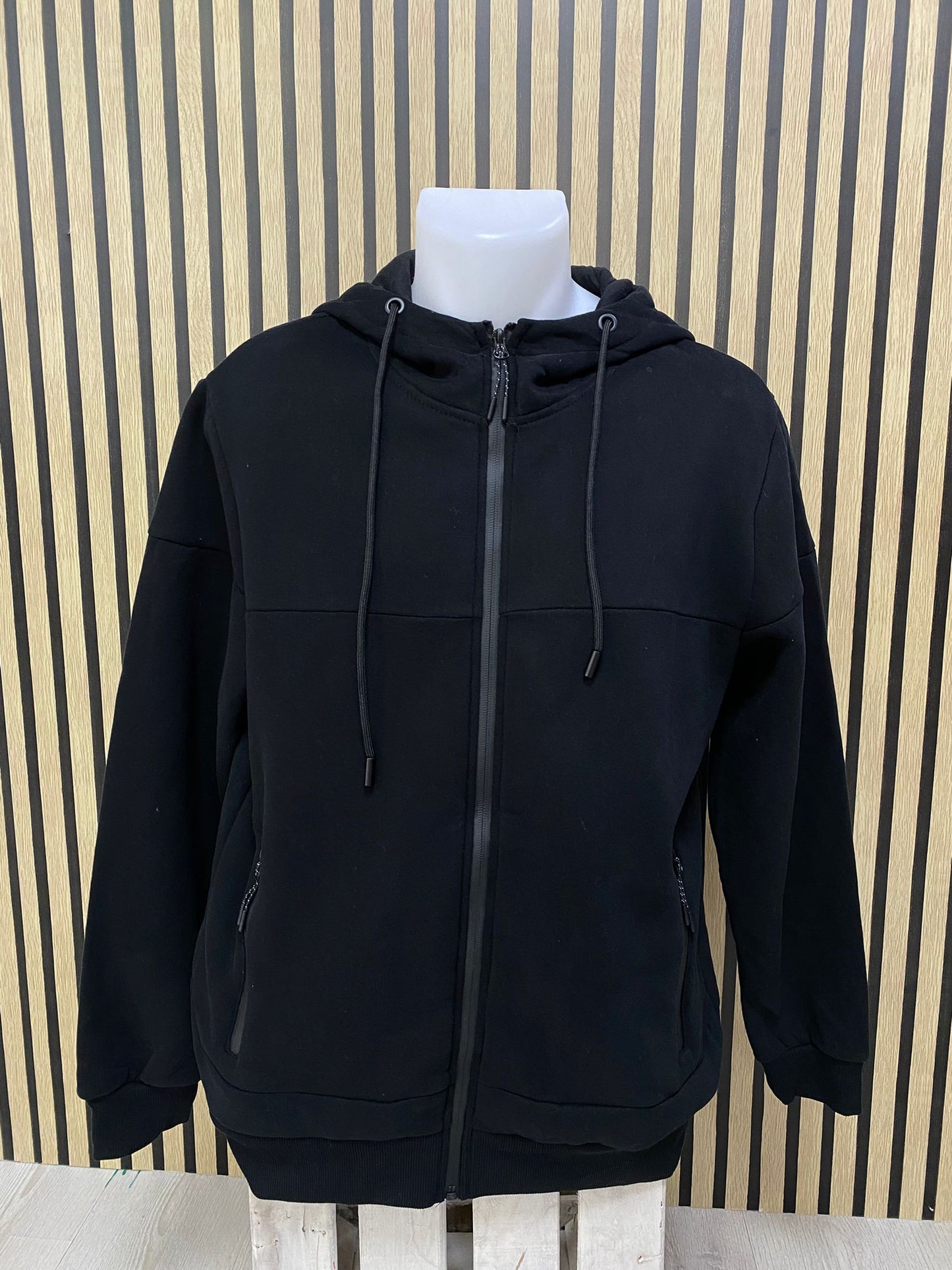 Sudadera abierta negra Stan