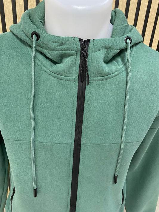 Sudadera abierta verde Stan