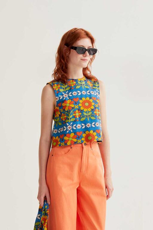 Top estampado Garden