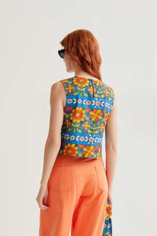 Top estampado Garden