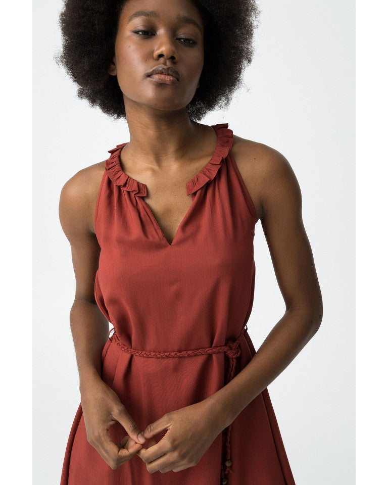 Vestido cuello halter Cora