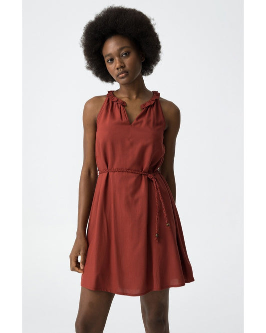 Vestido cuello halter Cora