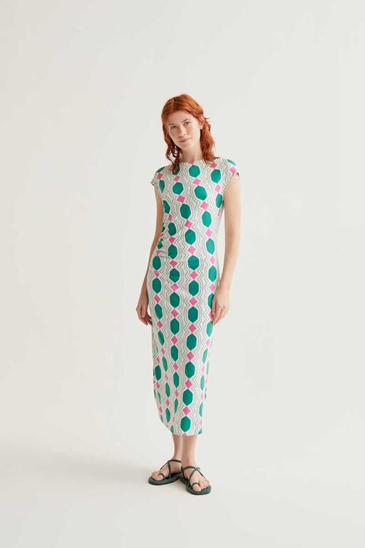 Vestido largo Geometric
