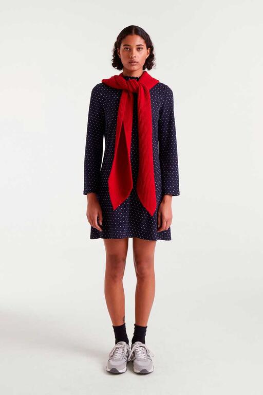 Vestido jacquard Dots