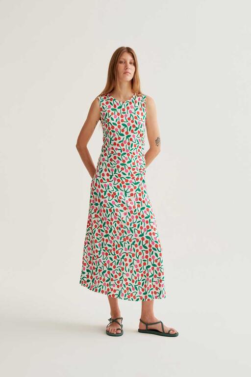 Vestido largo Guinda