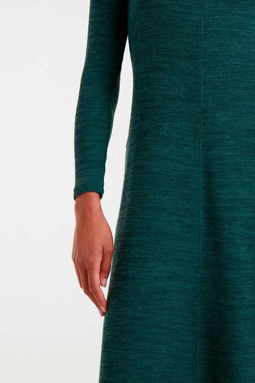Vestido de punto verde
