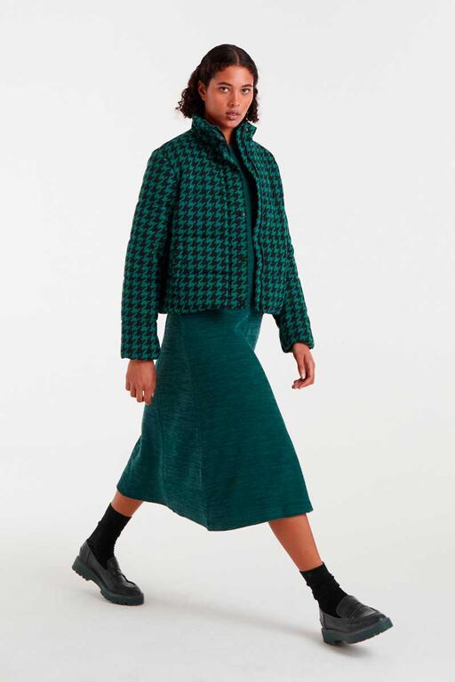 Vestido de punto verde