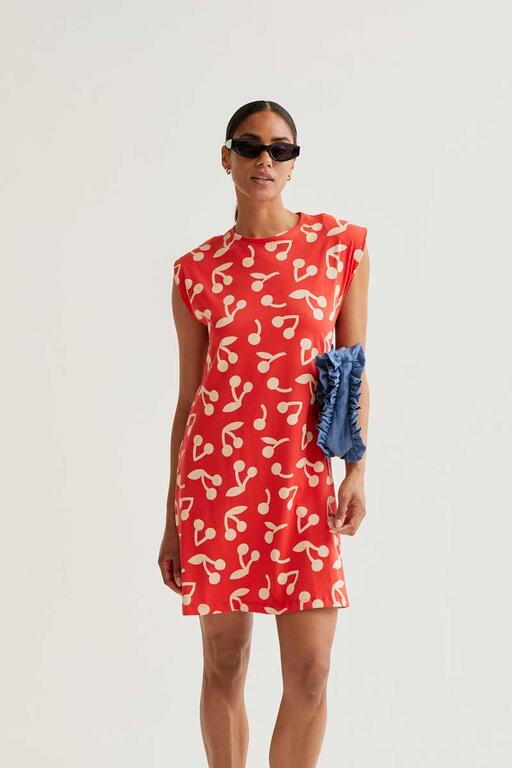 Vestido corto Guinda