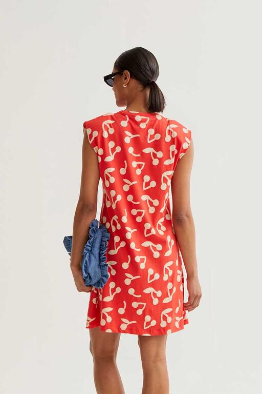 Vestido corto Guinda